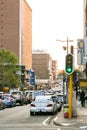 Street scenes of Braamfontein Suburb of Johannesburg CBD during afternoon rush hour Royalty Free Stock Photo