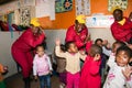 Young African children at daycare kindergarten creche