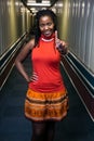 African Artist Nancy G from Swaziland posing for a photo