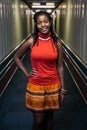 African Artist Nancy G from Swaziland posing for a photo