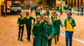 African Primary School children before school starts