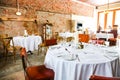 Interior of Retro Bistro Restaurant in up-market area Royalty Free Stock Photo