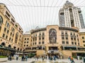 Johannesburg , South Africa - 20 Jan 2020: Nelson Mandela square in Sandton city mall, a famous tourist place in Johannesburg