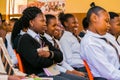 African High School students in a classroom