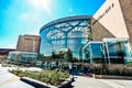 Exterior of Glass Dome Roof of Shopping Center Mall Royalty Free Stock Photo