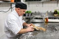 Pastry Chef preparing a gourmet chocolate dessert dish