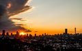 View of Johannesburg City at Sunset