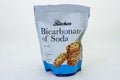 A packet of bicarbonate of soda isolated