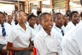 African Children in Primary School Classroom