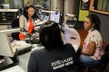 African Female Guests being interviewed on live talk radio show