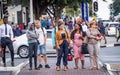 Pedestrians in Sandton city