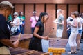 Playing marimba`s in Johannesburg