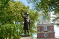 John Barry Statue and Independence Hall, Philadelphia