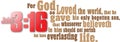 John 3:16 Bible gospel message of salvation verse