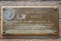 John Brown House, Rhode Island Afro-American Heritage Trail sign, Providence, Rhode Island, USA, 2023