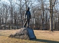 The John Burns Memorial in the Gettysburg National Military Park