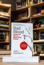 John Carreyrou\'s Bad Blood: Secrets and Lies in a Silicon Valley Startup book in the bookshop.