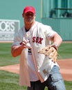 John Cena at Fenway Park. Royalty Free Stock Photo