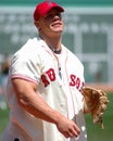 John Cena at Fenway Park. Royalty Free Stock Photo