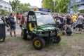 John Deere Gator utility vehicle in front of a crowd on 11 June 2022 in Aarhus Denmark Royalty Free Stock Photo