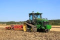 John Deere 8345RT Tracked Tractor and Vaderstad Cultivator on Fi