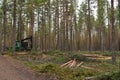 John Deere`s logging truck