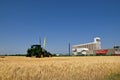 John Deere Spraying outfit in front of Budweiser plant Royalty Free Stock Photo