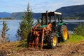 John Deere tractor with front loader