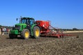 John Deere 7430 Tractor and Vaderstad Spirit 600C Seed Drill on