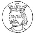 John of England, vintage illustration Royalty Free Stock Photo