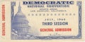 John F Kennedy 1960 Convention Ticket