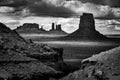 John Ford Point Monument Valley Black and White Royalty Free Stock Photo