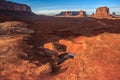 John Ford Point Sunset at Monument Valley Royalty Free Stock Photo