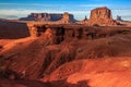John Ford Point Sunset at Monument Valley Royalty Free Stock Photo
