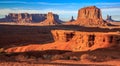 John Ford Point Sunset at Monument Valley Royalty Free Stock Photo