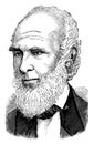 John Greenleaf Whittier, vintage illustration