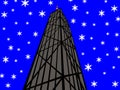 John Hancock Tower Chicago in winter Royalty Free Stock Photo