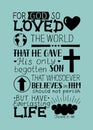 John 3 16 Hand Lettering Bible Verse