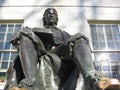 John Harvard Statue, Harvard Yard, Cambridge, Massachusetts, USA Royalty Free Stock Photo