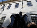 John Harvard Statue, Harvard Yard, Harvard University, Cambridge, Massachusetts, USA