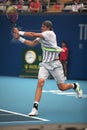 John Isner of USA in action Royalty Free Stock Photo