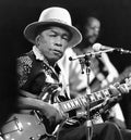 John Lee Hooker Performs at 1979 ChicagoFest Royalty Free Stock Photo