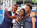 John Legend performs on NBC News` `Today` Show at Rockefeller Plaza