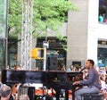 John Legend performs on NBC News` `Today` Show at Rockefeller Plaza