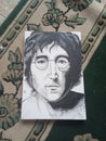 John Lennon acrylic painting Royalty Free Stock Photo