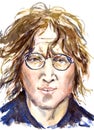 John Lennon, The Beatles leader, face portrait