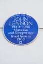 John Lennon Plaque in London Royalty Free Stock Photo