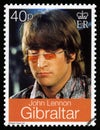 John Lennon Postage Stamp Royalty Free Stock Photo