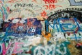 The John Lennon Wall. Prague. Czech republic. Street art. Royalty Free Stock Photo