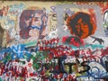 John Lennon Wall in Prague Royalty Free Stock Photo